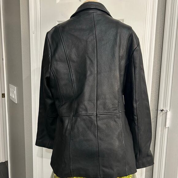 Anzo Cuir Genuine Leather Moto Jacket – Brown (Fits XS–S) Bella sea aesthetic - Picture 6 of 6